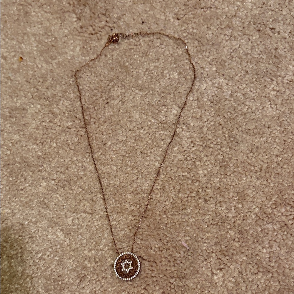 Elegant rose  Gold Pendant Necklace